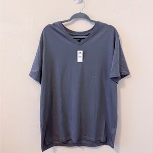 New Express Men's Gray V-Neck T-Shirt (XL)